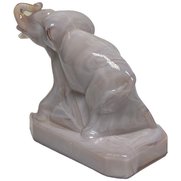 Zack the Elephant Boyd Art Glass Retired 1996 Mystique Grey - Picture 2 of 13